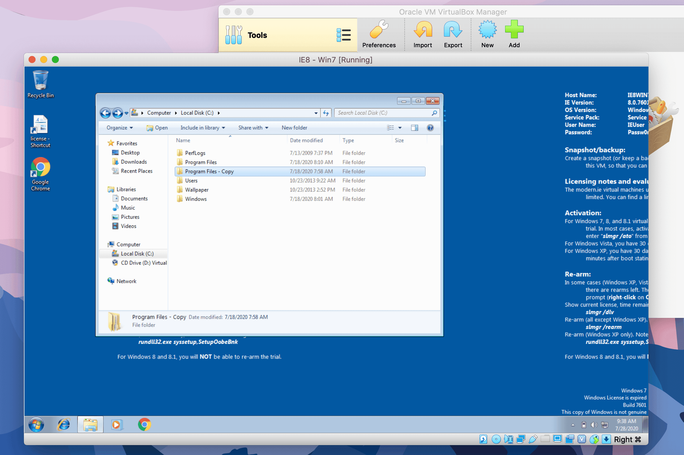 Windows VM