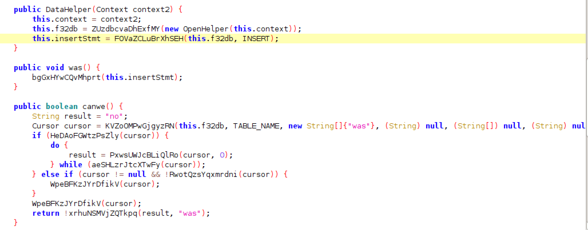 SQL database table