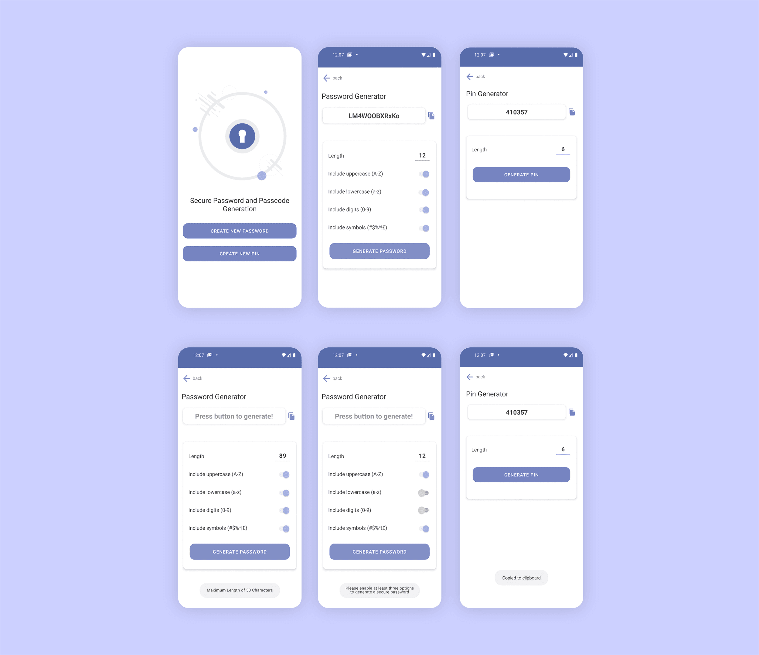 Final Screens